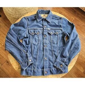 Dee Cee Brand Vintage Denim Jacket Western Mens 36 Tall Washington Mfg